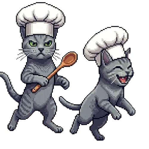 Cats Cooking